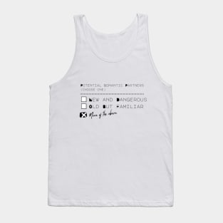 Romantic Third Option (Black Text) Tank Top